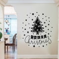 thumbnail image 4 of Matsuzay Adhesivo de pared de árbol de Navidad, bricolaje, fiesta temática decorativa, vacaciones, Navidad, calcomanía, atmósferas, ventana, Fondo de Decoración del hogar Negro Matsuzay HA075057-01, 4 of 6