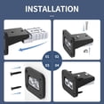 thumbnail image 5 of 120 Amp Battery Quick Disconnect Connector with Plug Mounting Panel Battery Cable Connector Battery Terminal Connectors Flush Mount Recessed Plate, 5 of 12