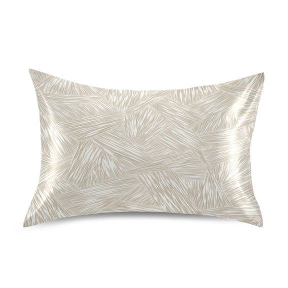 Textured Earthy Tones Satin Pillowcase 20''x26'' Double-Sided Print Soft Wrinkle Resistant