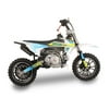 SYX MOTO Tearoff 60cc Electric Start Kids Dirt Bike 4-Stroke Gas Powered Fully Automatic Pit Bike off Road, Yellow/Blue