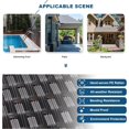 thumbnail image 3 of Kullavik 14-Piece Outdoor Rattan Sofa Set, Patio Furniture Wicker Sectional Couch with Coffee Table & Pillows, All-Weather PE Rattan Conversation Set for Garden, Poolside, Backyard,Navy Blue, 3 of 7