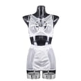 thumbnail image 3 of Conjunto De Sujetador Con Aros Transparente Ropa Interior De Perspectiva Sin Mangas Conjunto De Camisón Con Cordones En La Espalda Lencería De Liga 4 Pcs Sin Mangas ANGGREK  Otros, 3 of 6