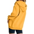 thumbnail image 4 of Oversized Zip Up Hoodie For Women Casual Long Sleeve With Pockets Sweatshirts Fall Winter Track Jackets, 4 of 5