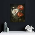 thumbnail image 4 of ARISTURING Large Modern Floral Giclee Canvas Prints Artwork Contemporary Colorful Flowers Oil Paintings Reproduction Green Pictures on Canvas Wall Art for Living Room Home Decorations 16x20in, 4 of 4