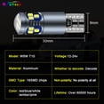 thumbnail image 4 of 2 bombillas LED T10 para interior de coche para Toyota Hilux 1972-2017 2018 2019 2020 2021 2022 2023 luces de gálibo, 4 of 5
