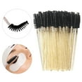 thumbnail image 2 of Freer 50 Pcs Baguettes Jetables Brosses à Cils Maquillage Extension de Cils Or+noir, 2 of 9