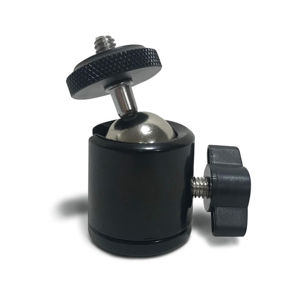 Soporte para trípode con cabezal esférico ICOtec: permite múltiples ángulos de montaje del altavoz de su cámara, señuelo o llamada de juego en un trípode o mini trípode