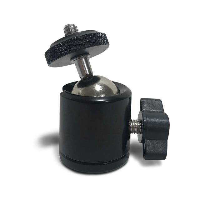 Soporte para trípode con cabezal esférico ICOtec: permite múltiples ángulos de montaje del altavoz de su cámara, señuelo o llamada de juego en un trípode o mini trípode