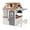 Beige Nordic Cottage, variant on LUXOAK Kids Outdoor Wooden Playhouse with Kitchen Set, Chalkboard, Durable Fir Wood Construction with Waterproof Roof & Rust-Resistant Hinges
