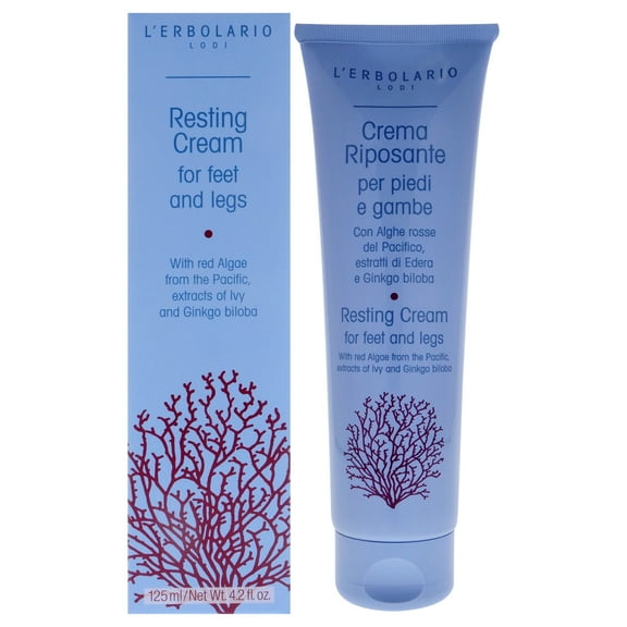 LErbolario Resting Cream for Feet and Legs , 4.2 oz Cream