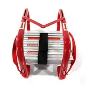Fire Escape Ladder 2 Story Portable Emergency Escape Ladder 15 Foot with Anti-Slip Rungs