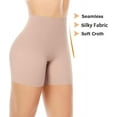thumbnail image 4 of Womens Seamless Shaping Boyshorts Panties Tummy Control Underwear Slimming Shapewear Shorts, 4 of 14