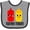 Heather and Black, variant on Inktastic Ketchup and Mustard Gift Boys or Girls Baby Bib