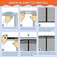 thumbnail image 6 of chalian Fiberglass Magnetic Screen Door Fit Door Size 36 x 80 in- Heavy Duty Fiberglass Screen Door Mesh for Interior Door, Patio and Sliding Doors - Door Screen Magnetic Closure Let Fresh Air in, 6 of 7