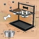thumbnail image 4 of Cuencos Elevados TIDANT Acero Inoxidable Altura Ajustable para Perros Grandes, 4 of 6