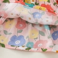 thumbnail image 6 of GYRATEDREAM Toddler Girls' Skorts Floral Tie Dye Pleated Skirt-Like Shorts Wide-Leg Flowy Skorts Kids Summer Clothes Kids Scooter Skirts for 110CM, 6 of 8