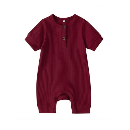 

Ma&Baby Newborn Baby Boy Girl Short Sleeve Knitted Romper Jumpsuit One-Pieces Clothes