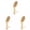 Beige 3PCS, variant on Natural Boar Hair Body Brush With Shaped Wooden Handle