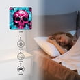 thumbnail image 4 of 10 Inch Wall Clock Battery Operated Silent Clock Decorative for Office, Kitchen, Outdoor, Living Room，Skull Blue Art, 4 of 4