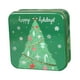 thumbnail image 4 of Lata de galletas navideñas con dibujos de chocolate, para guardar bocadillos, envoltorios de regalo, golosinas navideñas Árbol de Navidad verde, 4 of 9