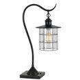 thumbnail image 1 of Benjara 25 Inch Metal Downbridge Design Desk Lamp with Caged Shade, Dark Bronze, 1 of 5