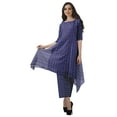 thumbnail image 1 of Moomaya Ensemble Kurti Kurta Pantalon pour Femmes Col Bateau Imprimé Robe 2 Pcs Tenue Ethnique, 1 of 6