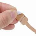 thumbnail image 4 of 500Pcs Quadrate Blank Brown Paper Price Tag Labels Jewelry Display Cards Labels Ring Sticker Hangtags 6x1.2cm, 4 of 7