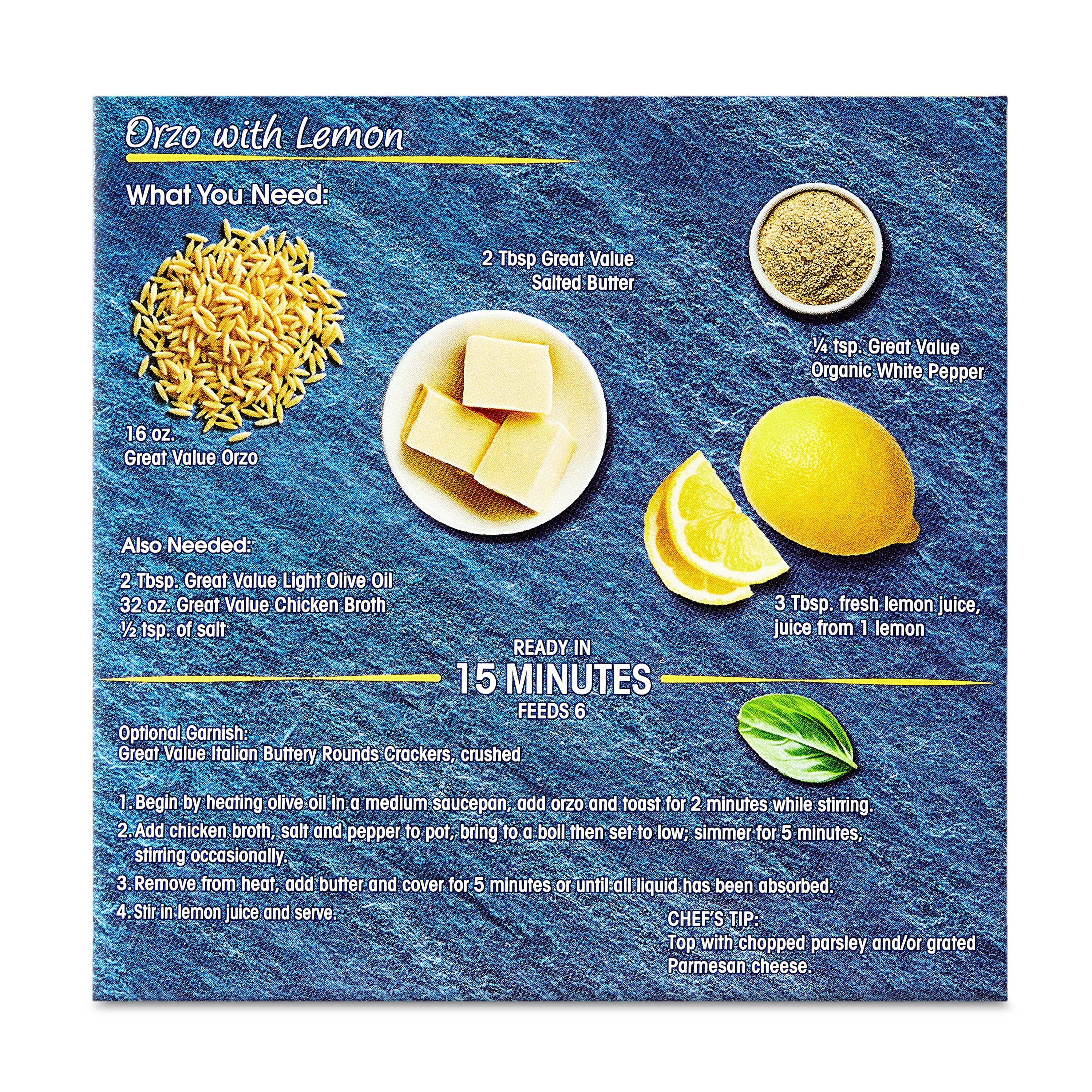 Great Value Orzo Pasta, 16 oz