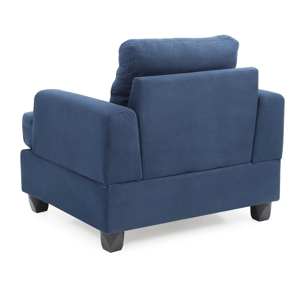 Glory Furniture Sandridge Accent Chair in Navy Blue Color