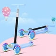 thumbnail image 1 of Trottinette Pliable pour Enfants Trottinette à Pousser Pliable Trottinette à Roue Clignotante Guidon Pliable Trottinette Pliable pour Enfants 3 Roues Clignotantes Planeur Poussée Hauteur Réglable Plateau Grand pour, 1 of 1
