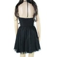 thumbnail image 2 of BLONDIE Womens Black Sleeveless Short Fit + Flare Party Dress 3, 2 of 4