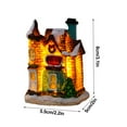 thumbnail image 3 of Christmas Village Village de Noël Maisons de Village de Noël Éclairées à DEL avec Figurines Collection Déco de Pièce Intérieure - Bâtiments de Collection, 3 of 14