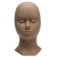 thumbnail image 2 of Baohd Silicone Training Mannequin Head for Training Profession Use Face Head Black Head Mold, 2 of 9