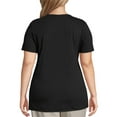 thumbnail image 2 of Just My Size Women's Plus Size Graphic Short Sleeve V-neck Tee, 2 of 5