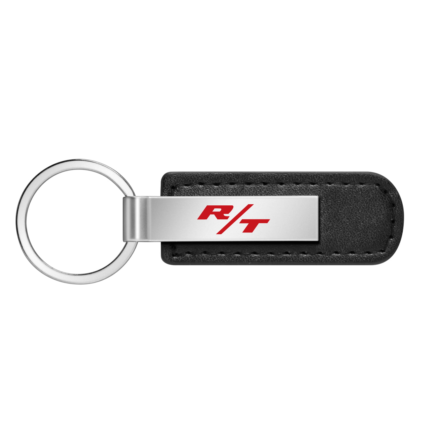 Black PU Leather Drop Keyring For Dodge Car Logo Key Ring Keychain Gift 