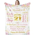 thumbnail image 1 of LHSHID 21st Birthday Blanket Gifts for Her Blanket Flannel Soft and Comfortable Anti static Bed Sofa Blanket 60x80in, 1 of 5