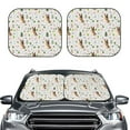 thumbnail image 2 of Goofa German Shepherd Dog Pattern 2 Piece Car Windshield Sun Shade Foldable | Front Windshield Shade for Sun, Heat and UV Rays | Sunshade for Car Front Window-Small, 2 of 7