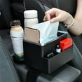 thumbnail image 1 of CEHVOM Car Armrest Storage Box Water Cup, Car Seat Organizer With Cup, Multifunctional Car Console Side Organizer For Water Cup Paper Towels Cellphone, 1 of 7