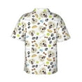 thumbnail image 3 of Fotbe Labrador Retriever Dog Hawaiian Shirt for Men Unisex Summer Beach Casual Short Sleeve Cotton Linen Button Down Shirts-X-Large, 3 of 9