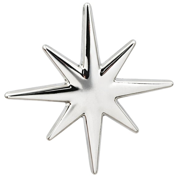 fuxzkrlz Alloy Eight-pointed Star Brooch Pin, Star Shape Decorative Jewelry, Clothing Accessory for Suits Coats Scarves Shawls Bags