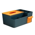 thumbnail image 1 of Soporte para caja de pañuelos multifuncional, creativo, para mesa de centro, con control remoto, para el hogar, color verde y amarillo, 1 of 3