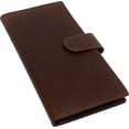 thumbnail image 5 of CAZORO Vintage Genuine Leather RFID Checkbook Cover Wallet with Snap Closure Buffalo Burgundy, 5 of 7