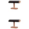 thumbnail image 2 of mmirethe Jewelry Display Rack | Showcase Bracelet Collection Durable And Eco-friendly Bracelet Display Wood Display Stand Black 2Set, 2 of 6