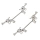 thumbnail image 4 of 2 Pares de Acero Inoxidable 316L con Forma de , Barra para Pezón, , Joyería para El Cuerpo, Piercing Zulema Anillo protector de pezón, 4 of 8
