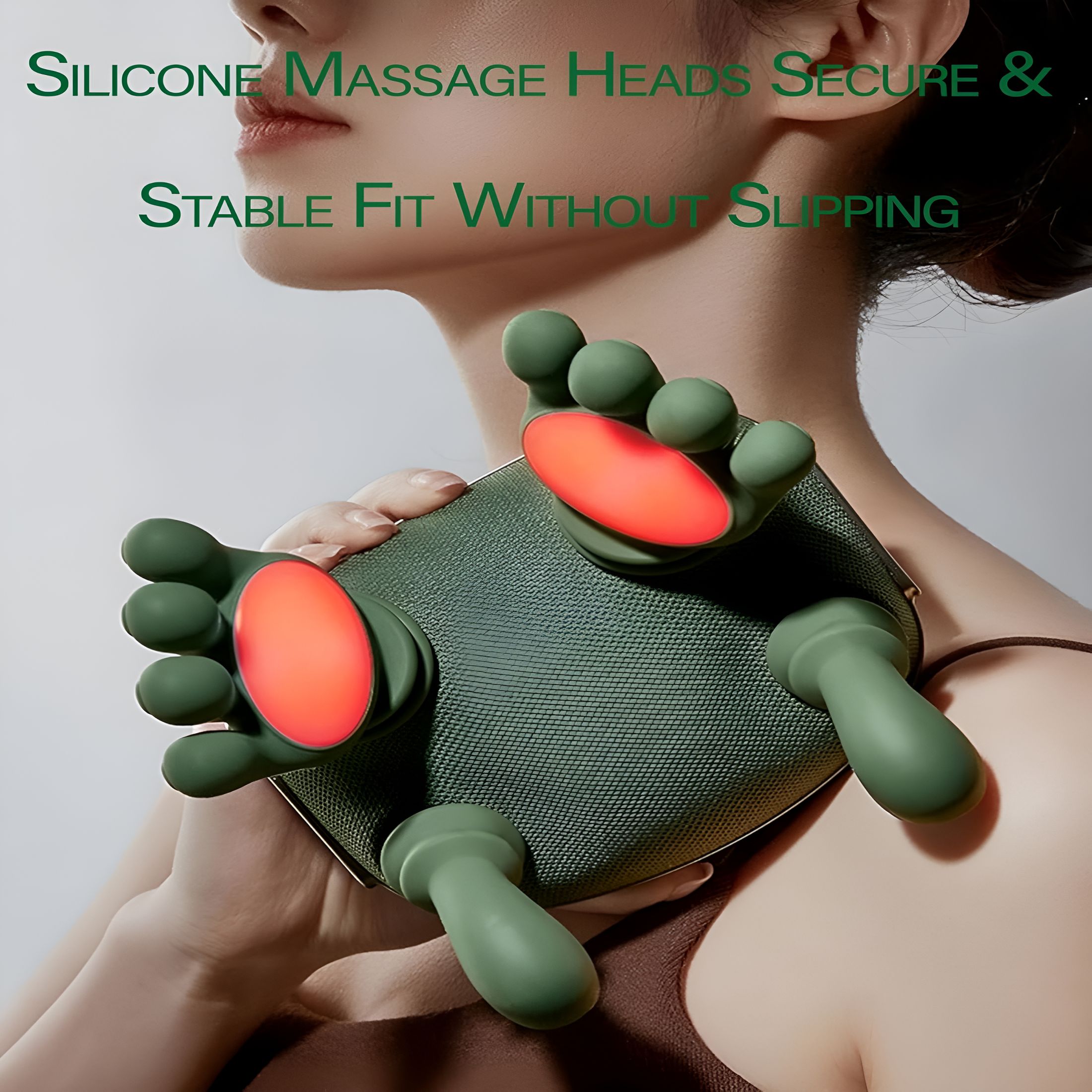 XIRQI Heat Massage,Cordless Neck and Shoulder Massager with Heat,Shiatsu Neck and Back Massager,Portable with Electric Deep Tissue 4D Massage,Simulated Palm Grip