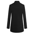 thumbnail image 5 of HWRETIE Fashion Women Wool Long Coat,Trench Warm Stylish Overcoat Outerwear for Winter Casual Office or Travel Wear, 5 of 5