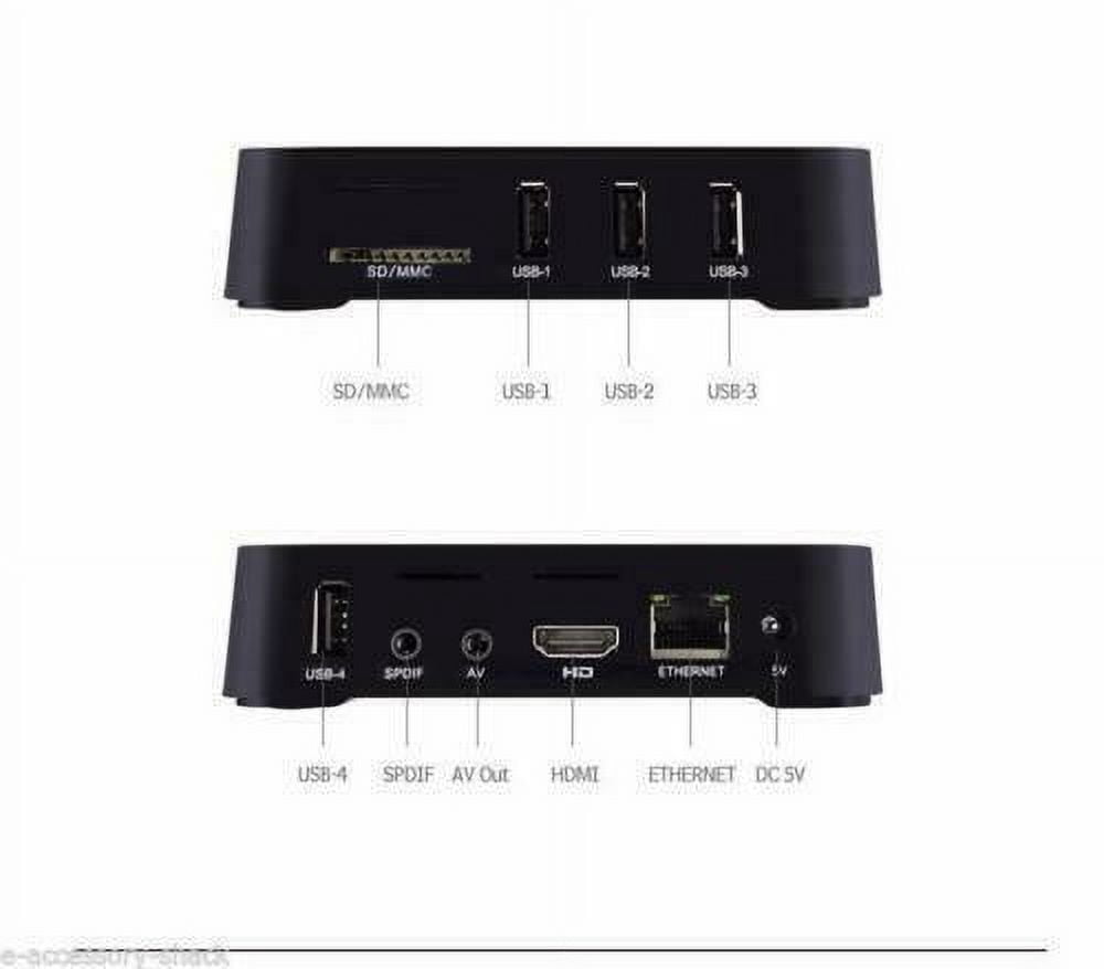The Perfect Part MXQ Pro 4K Android TV Box for Smart TV with Remote Control, USB & Ethernet Port