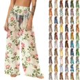 thumbnail image 1 of Pincandy Women See Through Sheer Mesh Pants Beach Swimsuit Bikini Bottom Cover up Party Club Elastic High Waist Wide Leg Pants, 1 of 7
