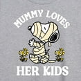 thumbnail image 3 of Peanuts - Mummy Loves Her Kids - Juniors Ideal Flowy Muscle T-Shirt, 3 of 6