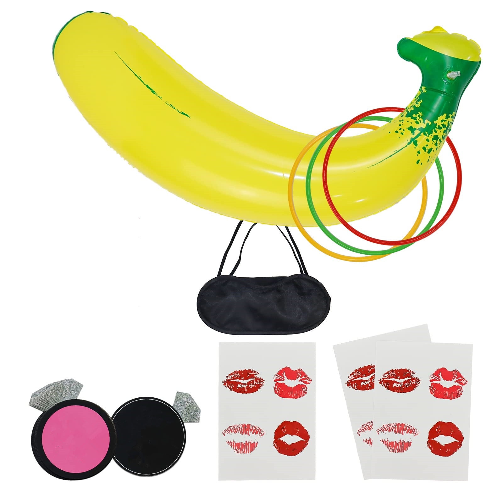 Inflatable Banana Ring Toss Game, Naughty Bachelorette Party Games